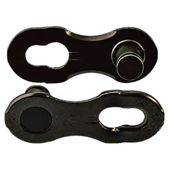 PAR CONECTORES CADENA KMC DLC 12R 1/2X11/128 12V NEGRO