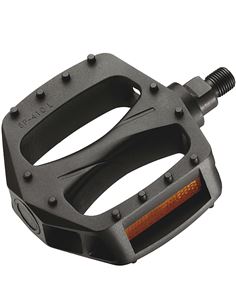 PEDALES EASY NYLON NEGRO BMX ROSCA FINA 1/2