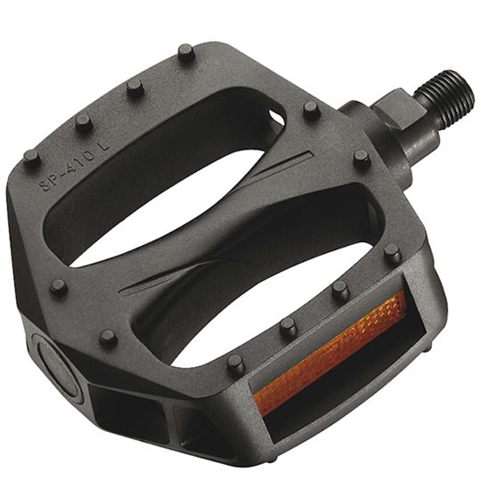 PEDALES EASY NYLON NEGRO BMX ROSCA FINA 1/2