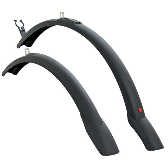 PAR GUARDABARROS HEBIE TAIPAN 28"  NEGRO 0761E 45 MM