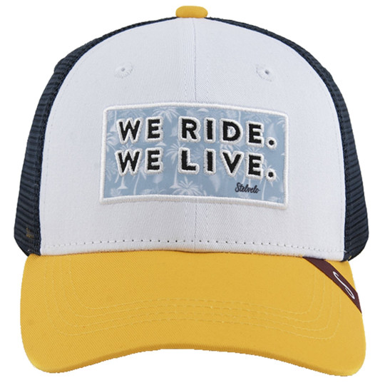 GORRA STELVELO AFTER RIDE UNISEX PALM AMARILLO/AZUL
