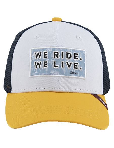 GORRA STELVELO AFTER RIDE UNISEX PALM AMARILLO/AZUL
