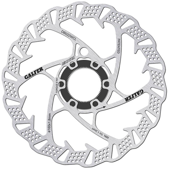 DISCO FRENO GALFER DB022WCL SHARK CENTER LOCK 160MM