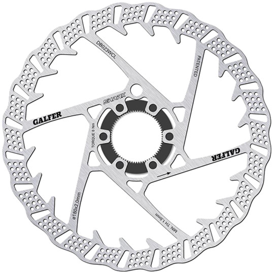 DISCO FRENO GALFER DB023WCL SHARK CENTER LOCK 180MM