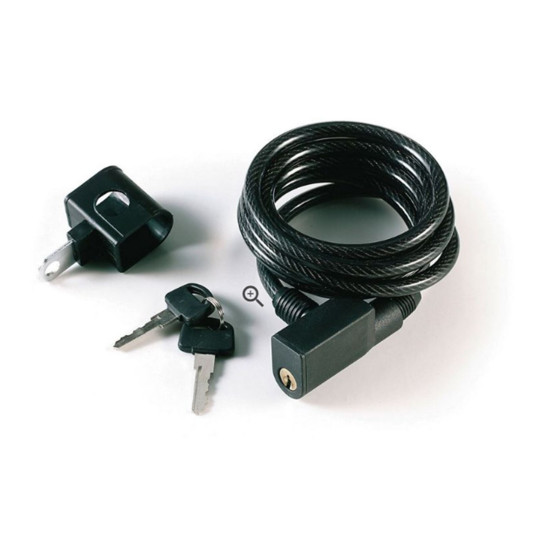 CANDADO CABLE ESPIRAL GURPIL 8 MM - 180 CM CON SOPORTE
