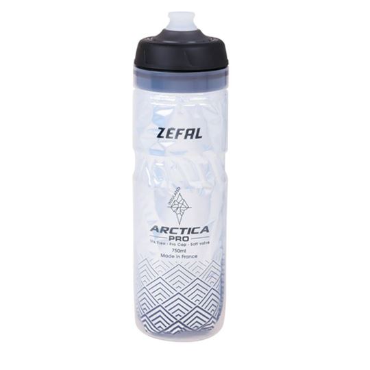 BIDON ISOTERMICO ZEFAL ARCTICA PRO 75 PLATA/NEGRO 750 ML
