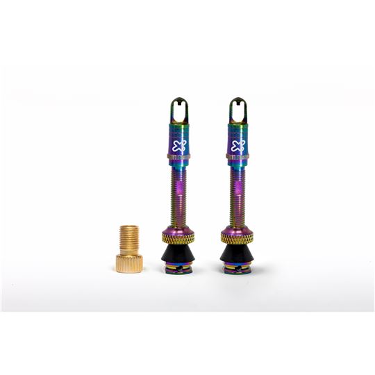 X-SAUCE 2 VALVULAS PRESTA ALUMINIO 40MM RAINBOW TUBELESS
