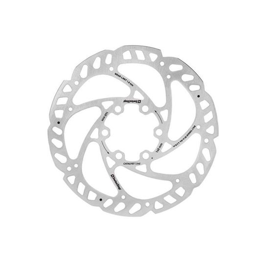 DISCO FRENO SWISSSTOP CATALYST ONE 6 AGUJEROS 140MM PLATA/NE