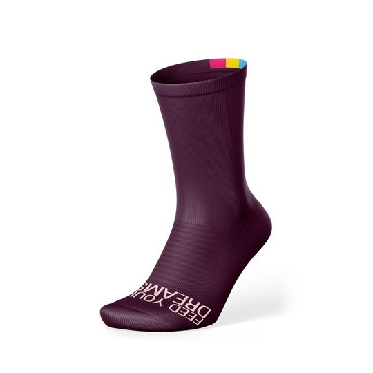 226ERS CALCETIN DE POLIAMIDA BURDEOS L