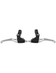 PAR MANETAS FRENO CLARKS 2B V-BRAKE NEGRO/PLATA