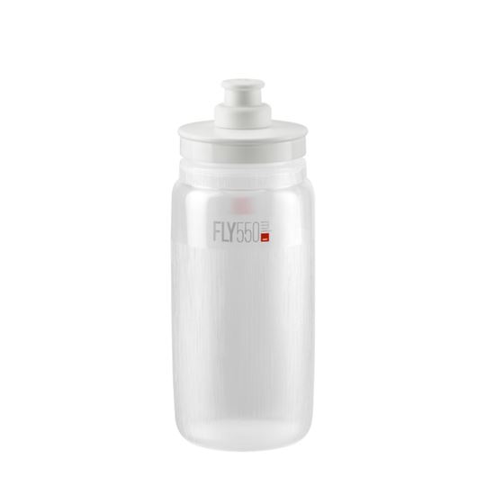 BIDON ELITE FLY TEX TRANSPARENTE LOGO GRIS 550 ML