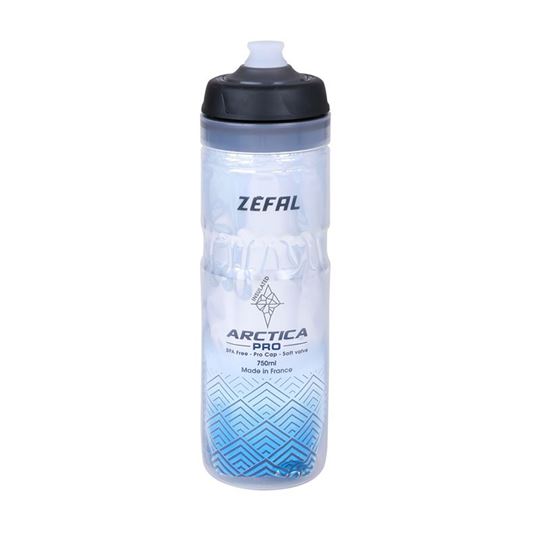 BIDON ISOTERMICO ZEFAL ARCTICA PRO 75 PLATA/AZUL 750 ML