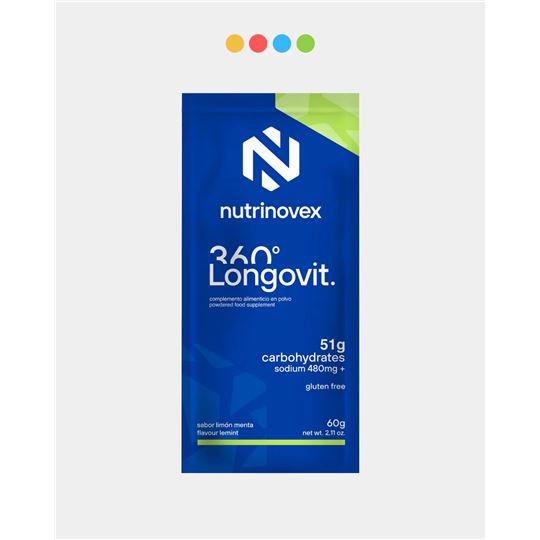BEBIDA ISOTONICA NUTRINOVEX LONGOVIT 360 LIMON MENTA 60G
