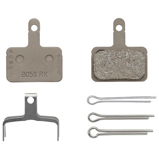 PAR PASTILLAS FRENO SHIMANO B05S-RX ORGANICAS + PASADOR