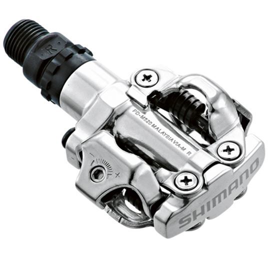 PEDALES M520 SPD PLATA