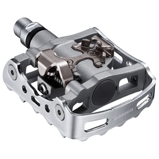 PEDALES SHIMANO M324 SPD + CALAS SM-SH56 PLATA